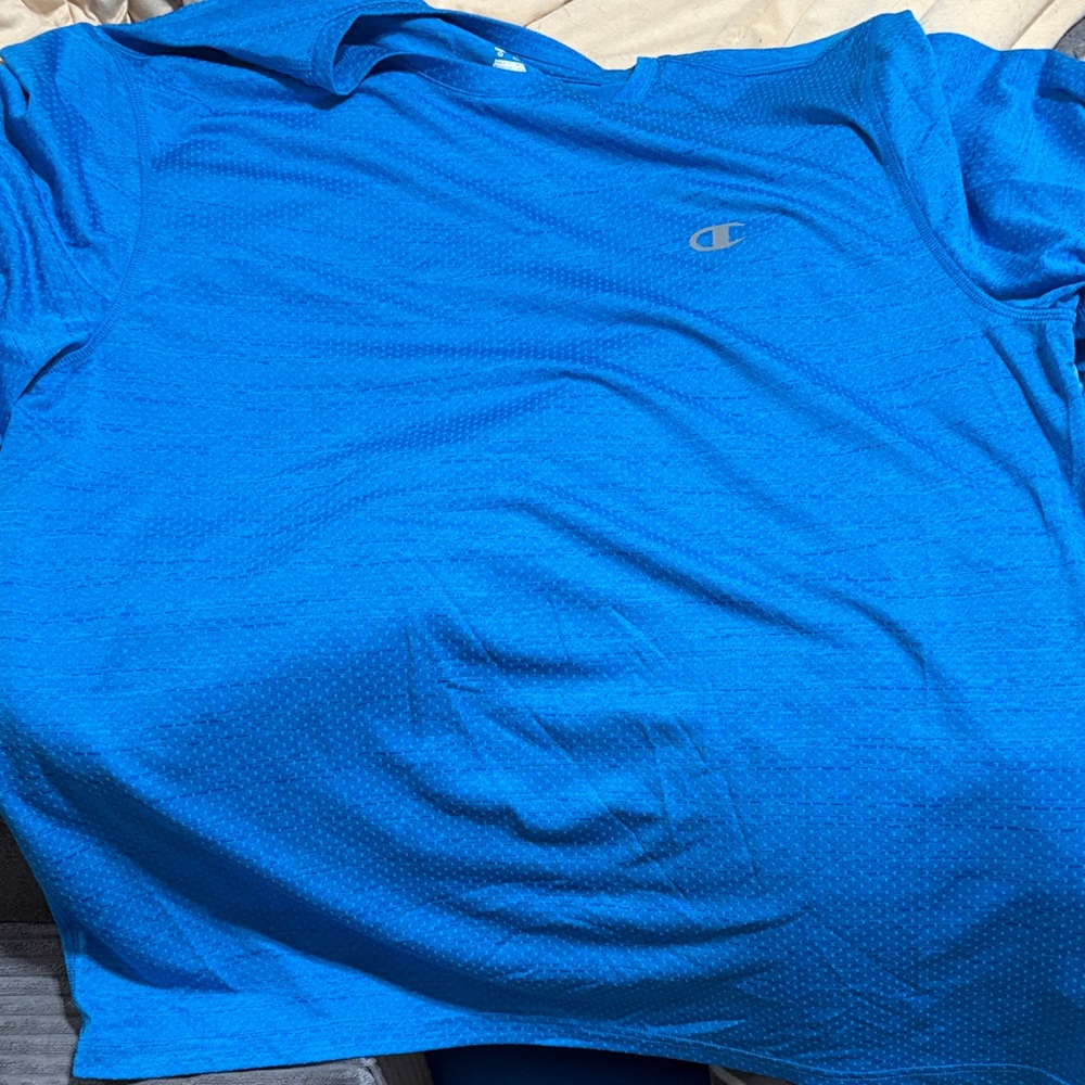 Champion Men's Vibrant Blue Short Sleeve Tee